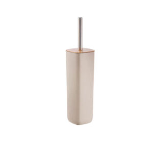 SLMPGB/BG ΜΕΤΑΛΛΙΚΟ ΠΙΓΚΑΛ ΜΕ BAMBOO ΚΑΠΑΚΙ 9.5*9.5*27 DES1 ΜΠΕΖ   12