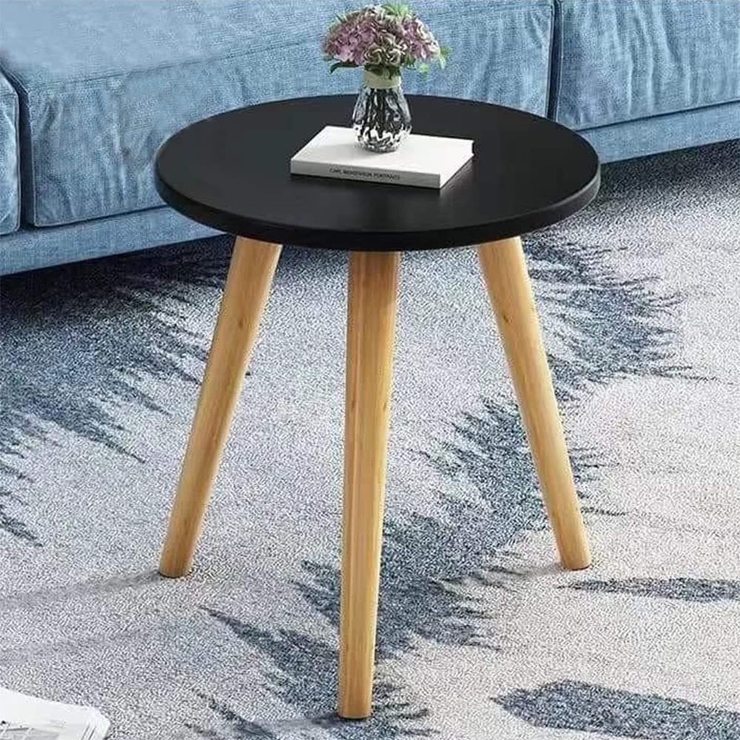 YB4050-BLK02 ΤΡΑΠΕΖΙ ΜΕ ΞΥΛΙΝΑ ΠΟΔΙΑ 40X50CM ΧΡΩΜΑ ΜΑΥΡΟ 5